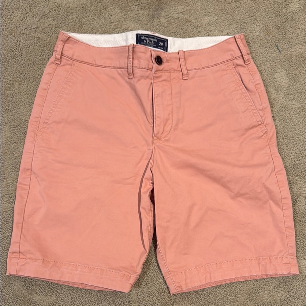 Abercrombie & Fitch Pink Flat Front Shorts